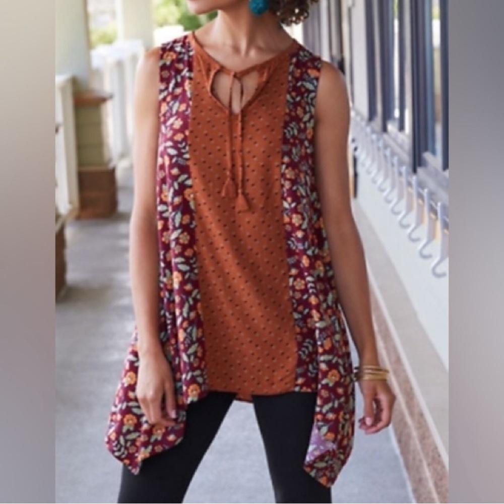 Matilda Jane Asymmetrical Sleeveless Tunic Teach Me Small - Picture 2 of 8